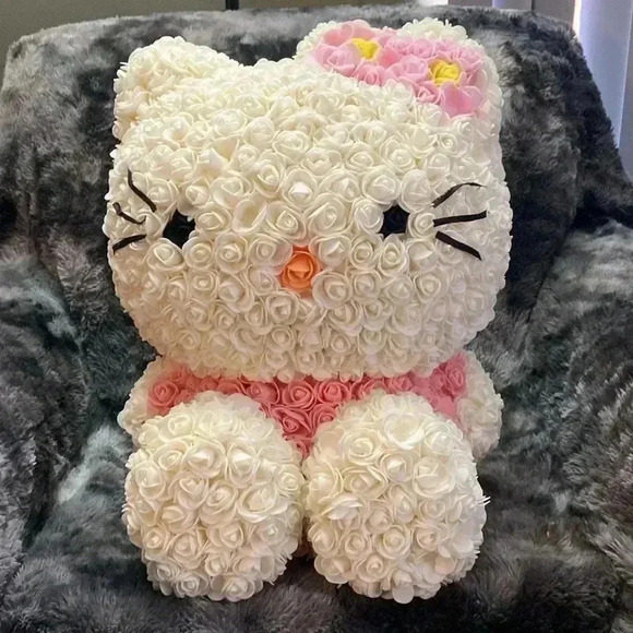 Hello Kitty Big Figure  Statue Flower Vintage Rare - Picture 13 of 16